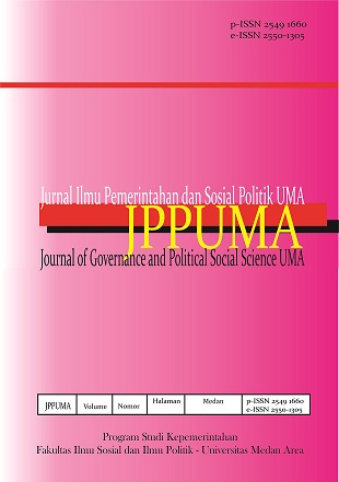 					View Vol. 7 No. 1 (2019): JPPUMA: Jurnal Ilmu Pemerintahan dan Sosial Politik UMA (Journal of Governance and Political Social UMA) June
				
